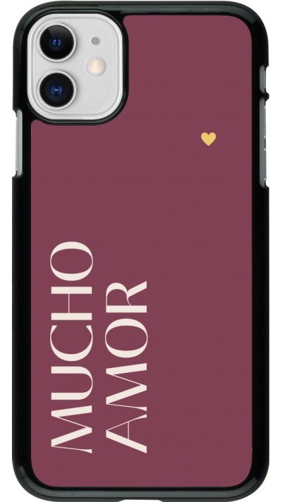 Coque iPhone 11 - Valentine 2024 mucho amor rosado