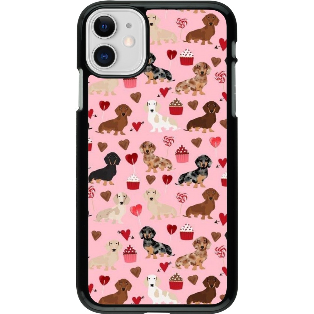 iPhone 11 Case Hülle - Valentine 2024 puppy love