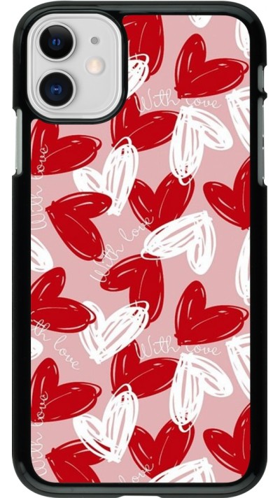 Coque iPhone 11 - Valentine 2024 with love heart