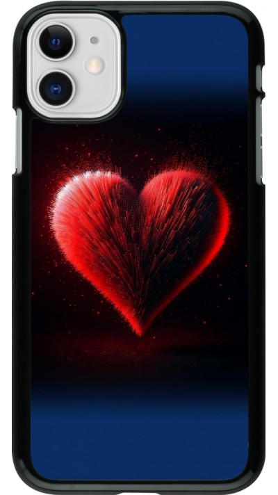 iPhone 11 Case Hülle - Valentin 2025 rotes Herz