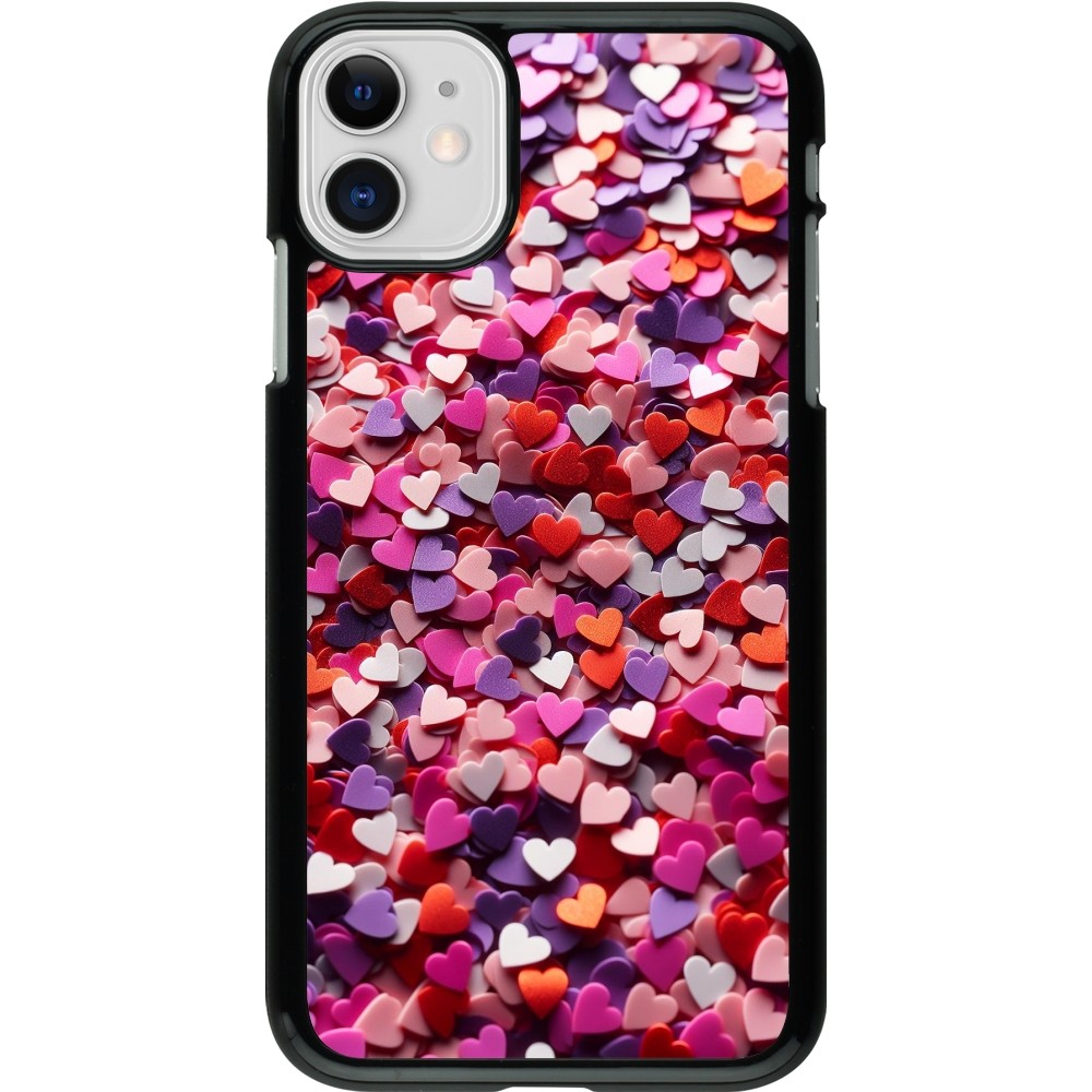 iPhone 11 Case Hülle - Valentin 2025 Konfetti
