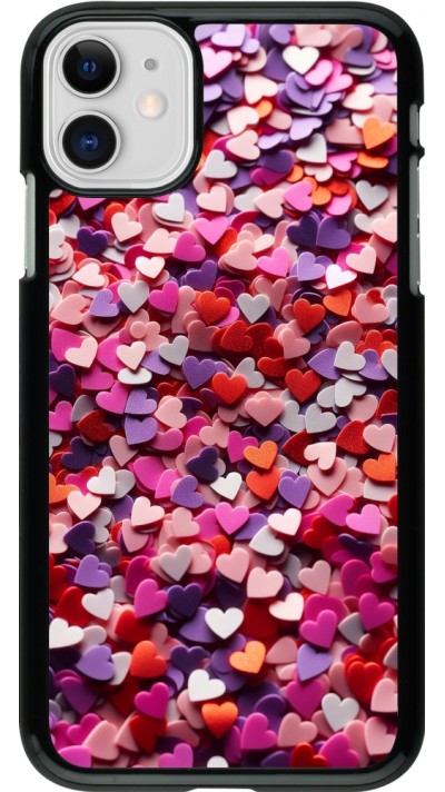 iPhone 11 Case Hülle - Valentin 2025 Konfetti