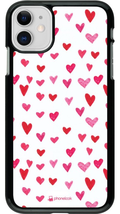 Coque iPhone 11 - Valentine 2022 Many pink hearts