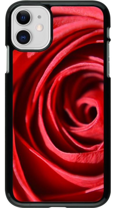 Coque iPhone 11 - Valentine 2023 close up rose