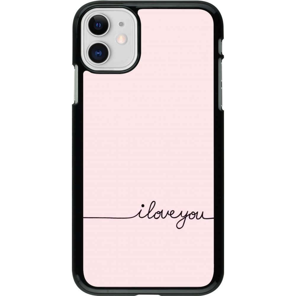 iPhone 11 Case Hülle - Valentine 2023 i love you writing