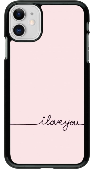 Coque iPhone 11 - Valentine 2023 i love you writing