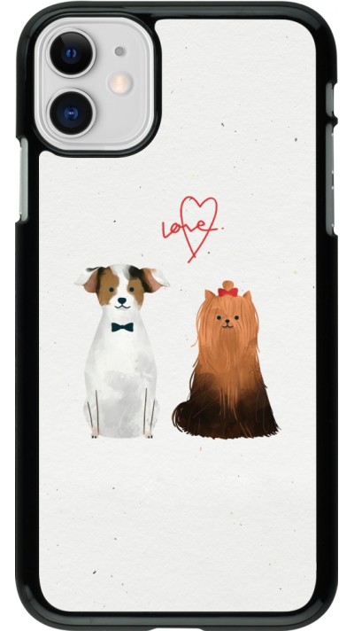 Coque iPhone 11 - Valentine 2023 love dogs