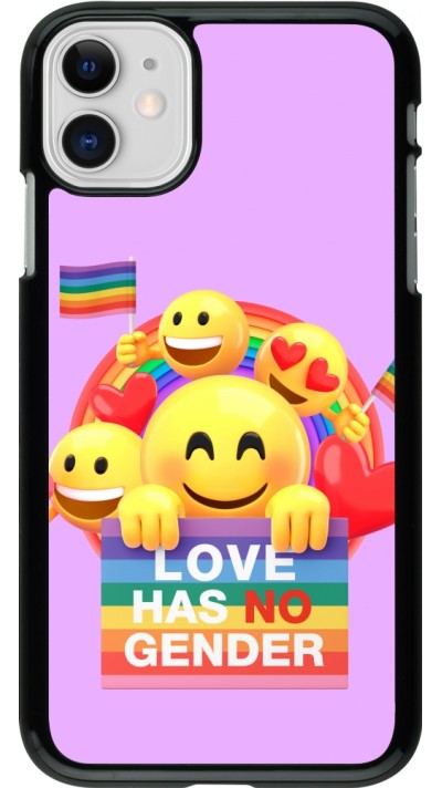Coque iPhone 11 - Valentine 2023 love has no gender