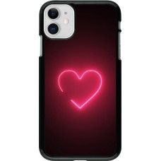 iPhone 11 Case Hülle - Valentine 2023 single neon heart