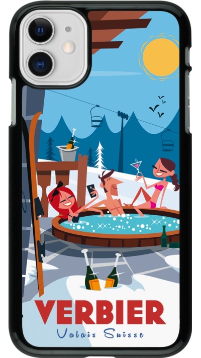 Coque iPhone 11 - Verbier Mountain Jacuzzi