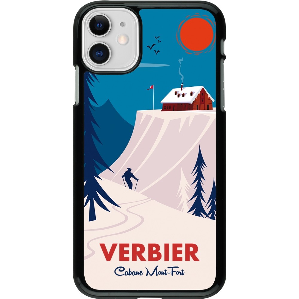 iPhone 11 Case Hülle - Verbier Cabane Mont-Fort