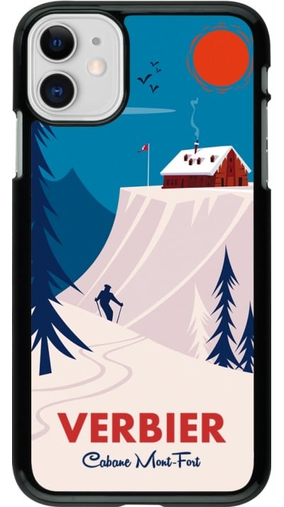 Coque iPhone 11 - Verbier Cabane Mont-Fort
