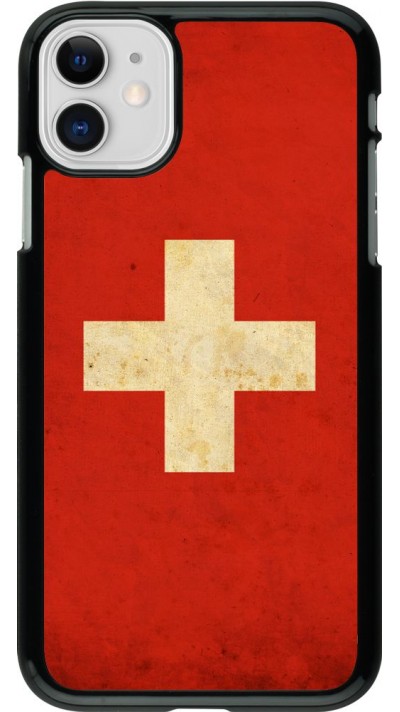 Coque iPhone 11 - Vintage Flag SWISS