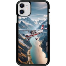 iPhone 11 Case Hülle - Schweizer Alpenflug