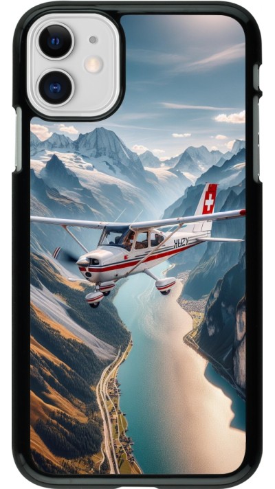 iPhone 11 Case Hülle - Schweizer Alpenflug