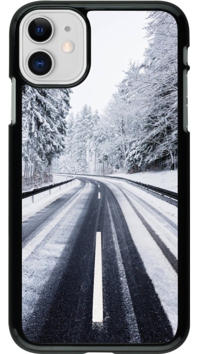 Coque iPhone 11 - Winter 22 Snowy Road
