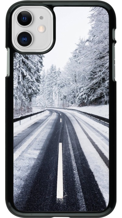 iPhone 11 Case Hülle - Winter 22 Snowy Road