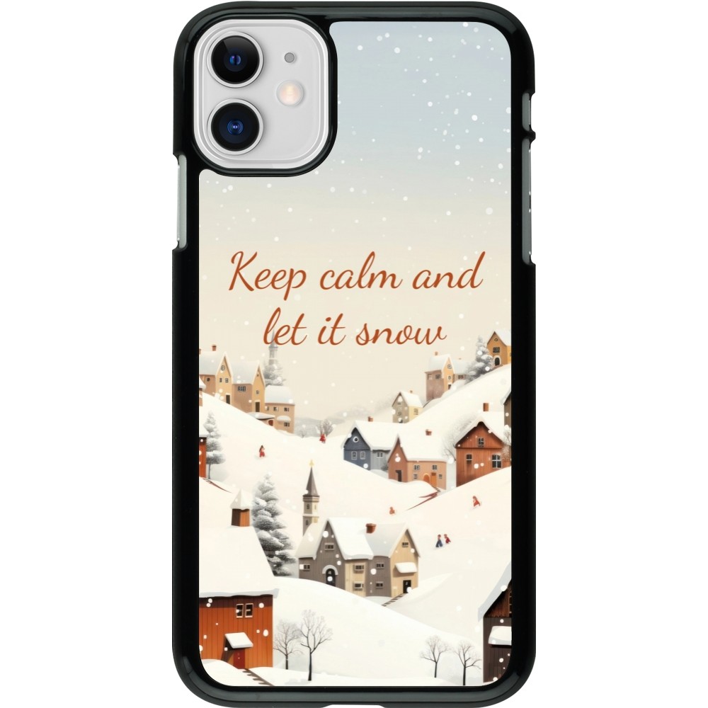 Coque iPhone 11 - Winter 25 Winter Keep calm and let it snow