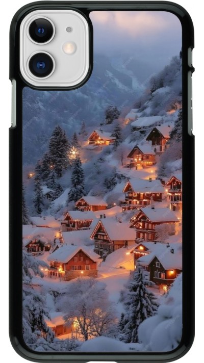 Coque iPhone 11 - Winter 25 Winter snowy village