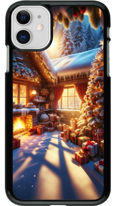 Coque iPhone 11 - Noël Chalet Féerie