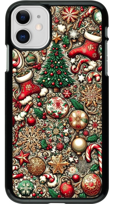 iPhone 11 Case Hülle - Weihnachten 2023 Mikromuster