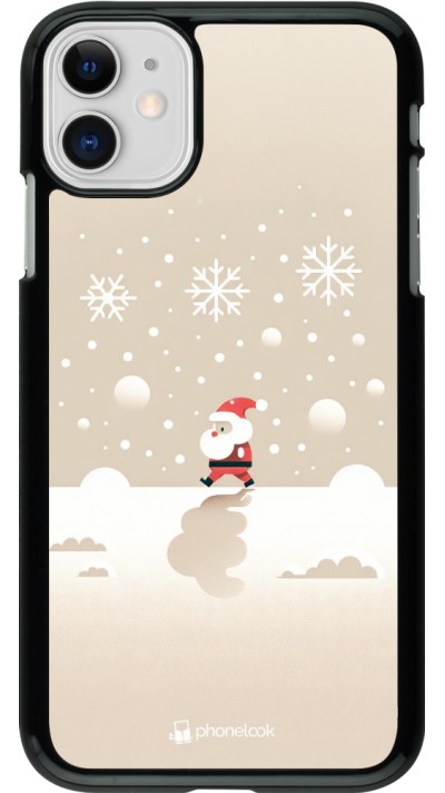 Coque iPhone 11 - Noël 2023 Minimalist Santa