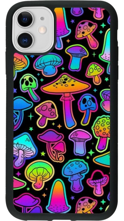 iPhone 11 Case Hülle - Silikon schwarz Autumn 2024 magic mushrooms