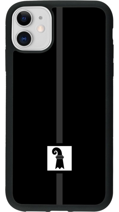 iPhone 11 Case Hülle - Silikon schwarz Kanton BS schwarz
