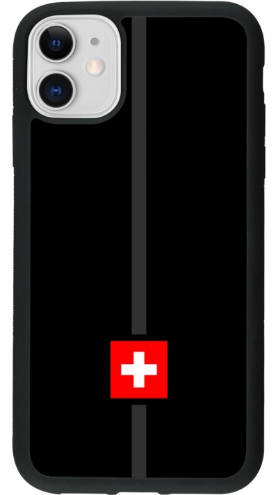 iPhone 11 Case Hülle - Silikon schwarz Kanton CH schwarz