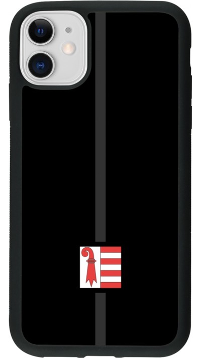 iPhone 11 Case Hülle - Silikon schwarz Kanton JU schwarz