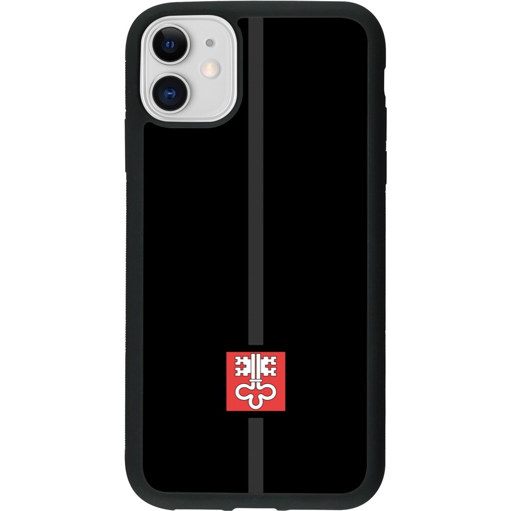 Coque iPhone 11 - Silicone rigide noir Canton NW noir