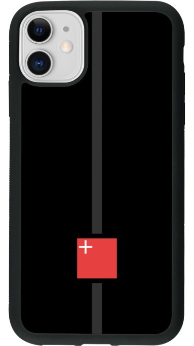 iPhone 11 Case Hülle - Silikon schwarz Kanton SZ schwarz
