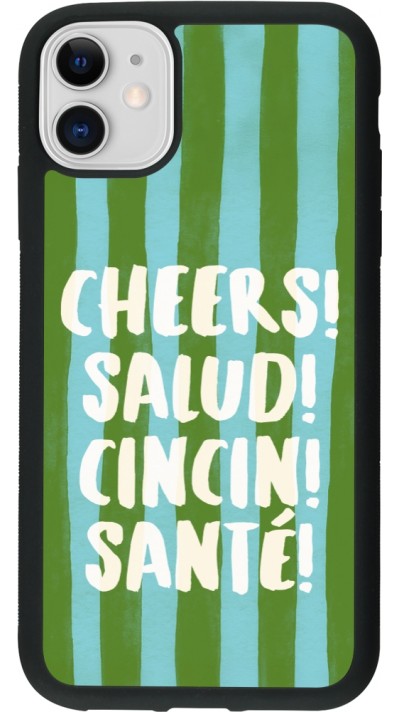 Coque iPhone 11 - Silicone rigide noir Cheers 2026