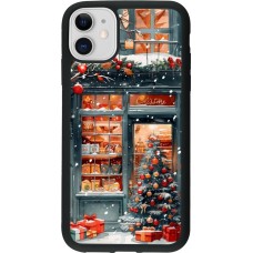Coque iPhone 11 - Silicone rigide noir Christmas 25 Xmas Shop