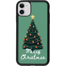 iPhone 11 Case Hülle - Silikon schwarz Christmas 25 Xmas Tree