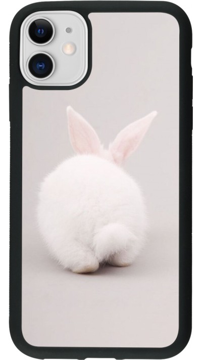iPhone 11 Case Hülle - Silikon schwarz Easter 2024 bunny butt