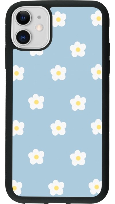 iPhone 11 Case Hülle - Silikon schwarz Easter 2024 daisy flower