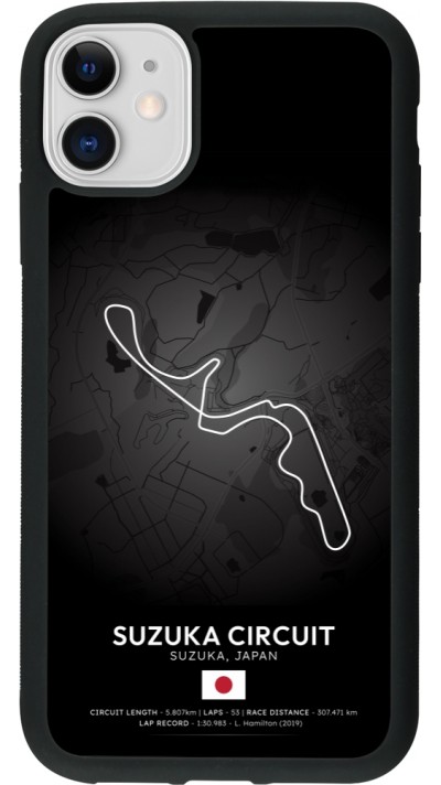 iPhone 11 Case Hülle - Silikon schwarz F1 Track 2025 Japan