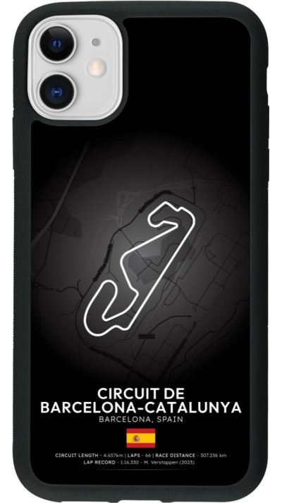 iPhone 11 Case Hülle - Silikon schwarz F1 Track 2025 Spain