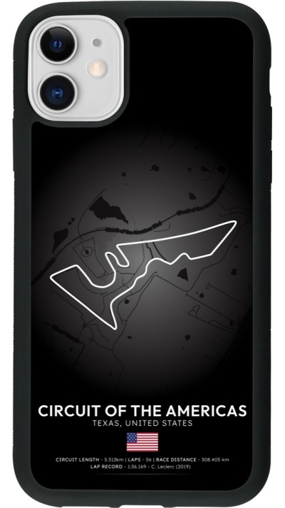 iPhone 11 Case Hülle - Silikon schwarz F1 Track 2025 United States