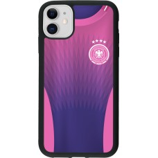 iPhone 11 Case Hülle - Silikon schwarz Deutschland Away personalisierbares Fussballtrikot