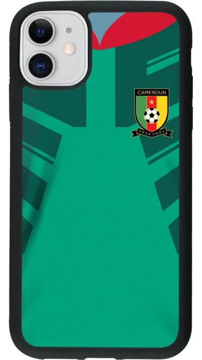 iPhone 11 Case Hülle - Silikon schwarz Kamerun 2022 personalisierbares Fussballtrikot