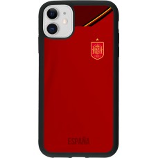 iPhone 11 Case Hülle - Silikon schwarz Spanien 2022 personalisierbares Fußballtrikot