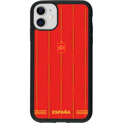 iPhone 11 Case Hülle - Silikon schwarz Spanien 2026 personalisierbares Fussballtrikot