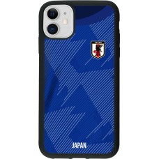 iPhone 11 Case Hülle - Silikon schwarz Japan 2022 personalisierbares Fussballtrikot