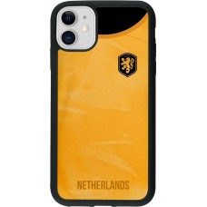 iPhone 11 Case Hülle - Silikon schwarz Holland 2022 personalisierbares Fußballtrikot