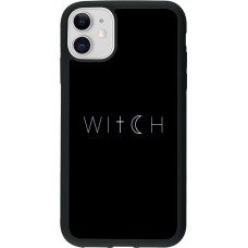 iPhone 11 Case Hülle - Silikon schwarz Halloween 22 witch word