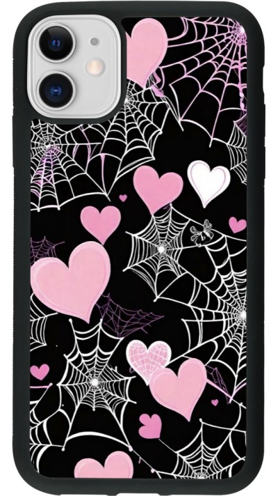 iPhone 11 Case Hülle - Silikon schwarz Halloween 2024 girly