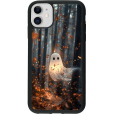 iPhone 11 Case Hülle - Silikon schwarz Halloween 2025 Ghost in the forest
