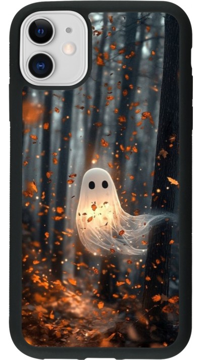 iPhone 11 Case Hülle - Silikon schwarz Halloween 2025 Ghost in the forest